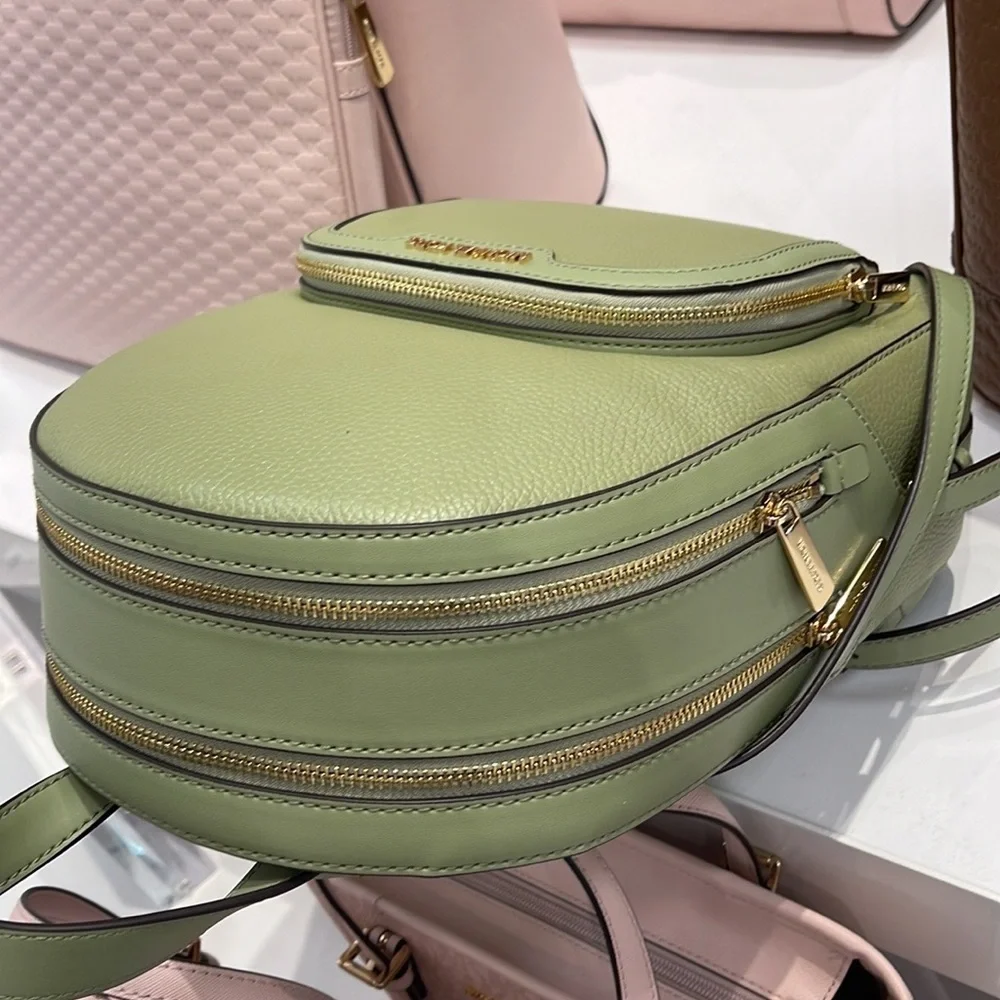 Michael Kors Jaycee Medium Logo Backpack  Light Sage